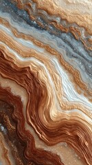 Intricate mineral patterns illustrate rich textures and earthy colors in a natural landscape formation