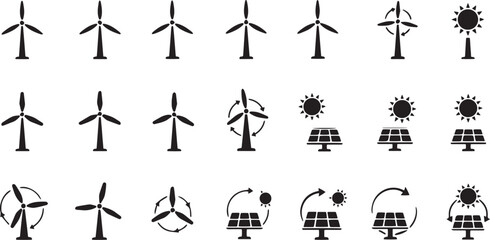 Sustainable Energy Symbol Vector Design