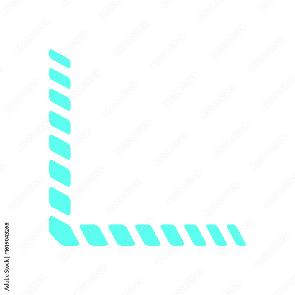 Wall mural y2k retro frame element. abstract shape in a modern flat style. graphic icon of the 90s, digital des