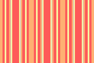 Corder vector lines vertical, 2025 fabric texture seamless. Rover stripe textile background pattern in red and lime colors.