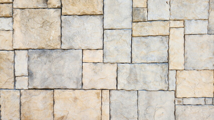Close-up view of a stone wall
