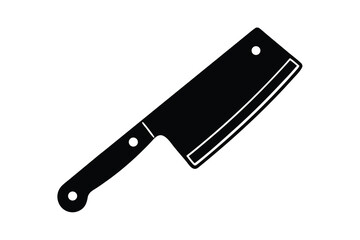 gory cleaver vector icon