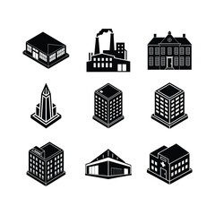 Obraz premium set of vector buildings