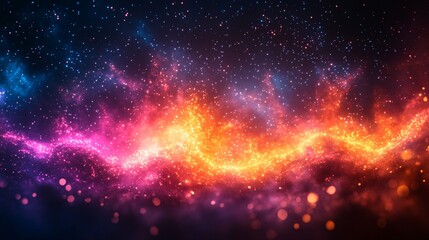 Obraz premium Colorful Nebula Background Design