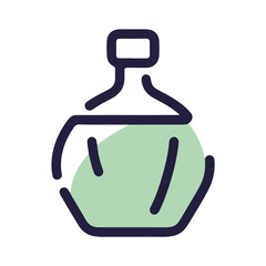 Minimalistic pulsar icon with black lines and pastel green shadow on white background, concept of modern design in branding and marketing.