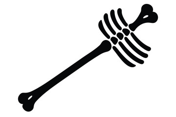 skeleton bone vector icon