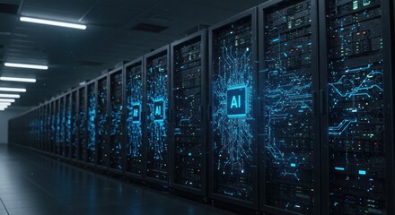 Futuristic artificial intelligence data center infrastructure for deep learning computing