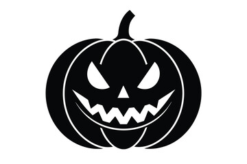 spooky pumpkin vector icon