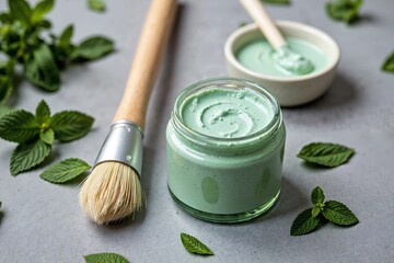 Mint Clay Mask Scene	
