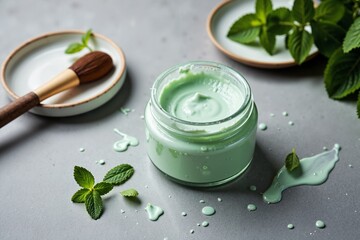 Mint Clay Mask Scene	
