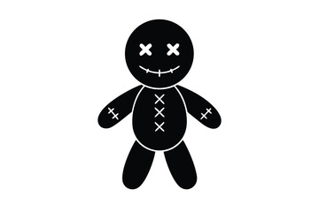 voodoo doll vector icon