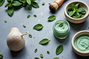 Mint Clay Mask Scene	
