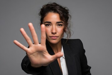 Latina entrepreneur making a stop motion