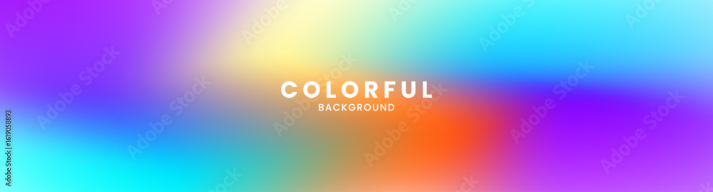 Poster colorful abstract background with vibrant gradient colors effect like fuzz or clouds decoration. mod