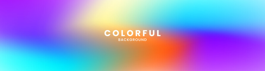 Colorful abstract background with vibrant gradient colors effect like fuzz or clouds decoration. Modern graphic design element blurred lights style concept for web, art, flyer, card, or brochure cover