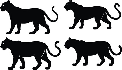 Tiger Silhouette Simple Design