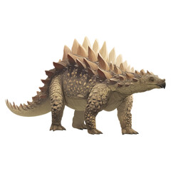 Fototapeta premium Minimalist Flat Illustration of Scolosaurus Dinosaur Design