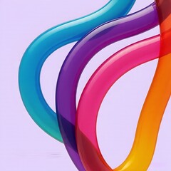 abstract background with colored rings.