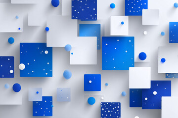 Blue squares form a seamless abstract background pattern, ideal for modern digital and business-themed designs