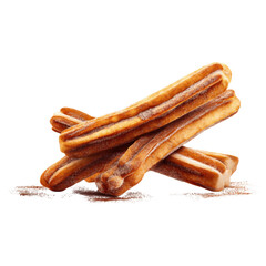 Photorealistic Churros Sticks Dusted with Cinnamon Sugar