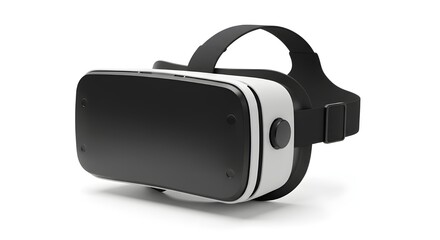 Fototapeta premium VR headset isolated on PNG background.