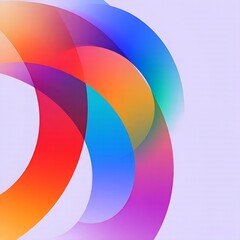 abstract background with colored rings.