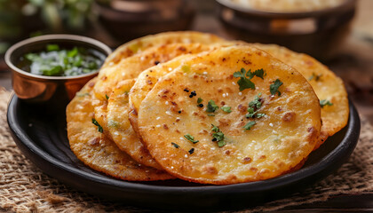 Nutritious Indian snack served on a plate