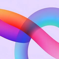 abstract background with colored rings.