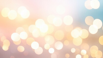 Abstract Bokeh Background With Pastel Colors