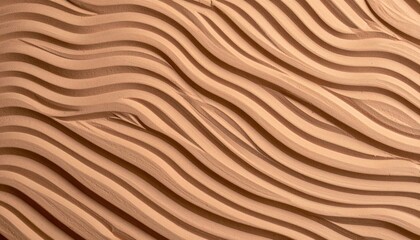 Beige Clay Texture With Wave Design