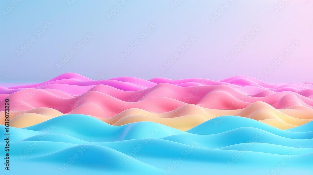 Aufkleber experience the dynamic rise and flow with vibrant 3d wireframe illustrations that embody ascent and 