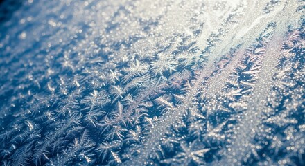 Obraz premium Ice Crystals Winter Background Frozen Texture