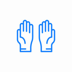 hands both icon sign vector