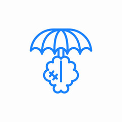 mental health protection icon sign vector
