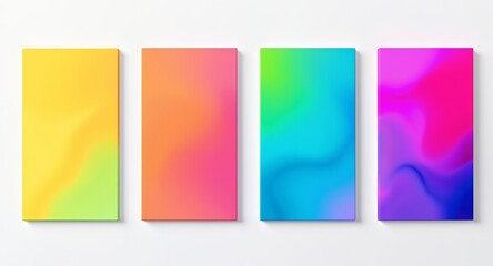 Vibrant Gradient Backgrounds  Colorful Abstract Design Set