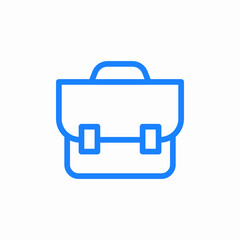 briefcase suitcase icon sign vector
