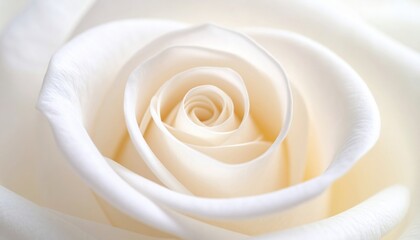 Close Up Of A Soft White Rose