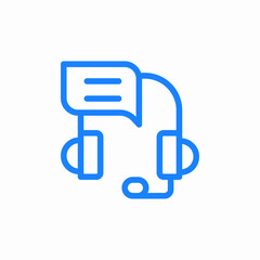 Fototapeta premium customer support chat icon sign vector