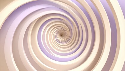 Abstract Spiral Design In Pastel Colors