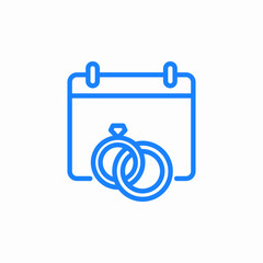 engagement day icon sign vector