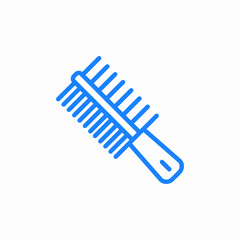 hairbrush comb icon sign vector