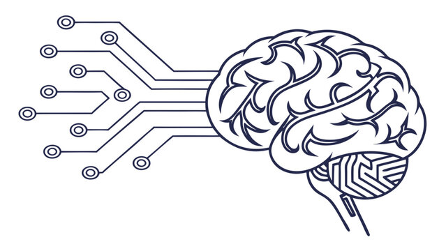 Brain-Computer Interfaces, Digital Art, Future Landscapes, Modern Environment, Conceptual Viewpoint