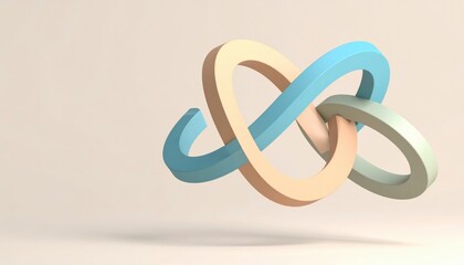 Abstract Geometric Shapes In Pastel Colors
