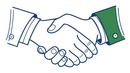Handshake Icon in Simple Vector Design, Professional Environment, Clean Graphics, Digital Artwork