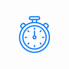 Fototapeta premium stopwatch timer icon sign vector