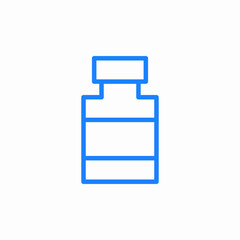 syrup bottle dose icon sign vector