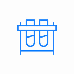 test tubes icon sign vector
