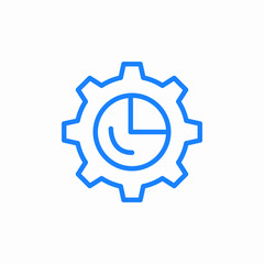 timeline chart icon sign vector