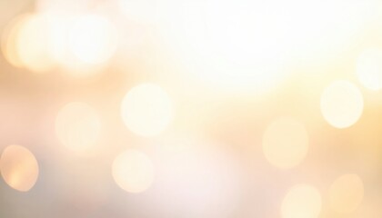 Abstract Bokeh Background With Warm Light