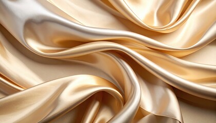 Elegant Golden Silk Fabric Texture